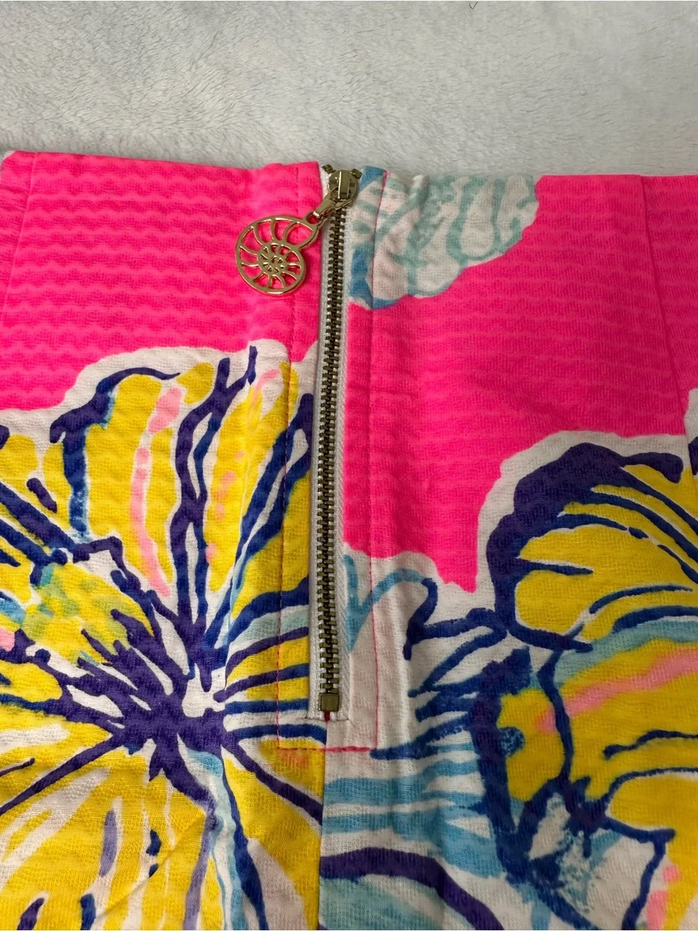 Lilly Pulitzer Marigold Skort in the “Kir Royal Pink Swept By The Tides” Print